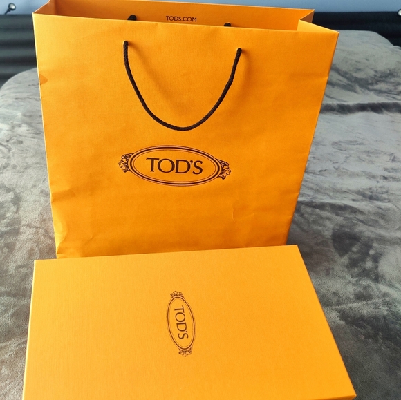 TOD'S Mens Blue nubuck leather moccasins - Picture 6 of 6